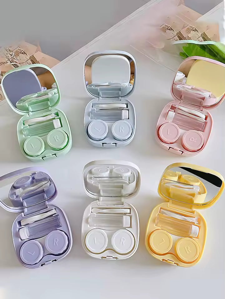 estuche viajero para lentes de contacto
