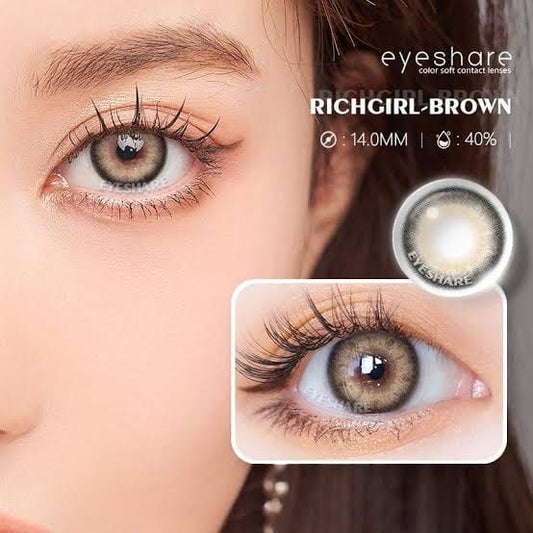 Lentes con estuche color richgirl brown (marrón o café)