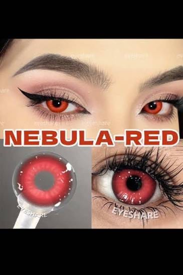 Lentes con estuche Cosplay color rojo