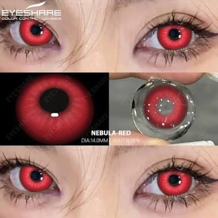 Lentes con estuche Cosplay color rojo