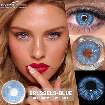 Lentes con estuche color brussels blue (azul)