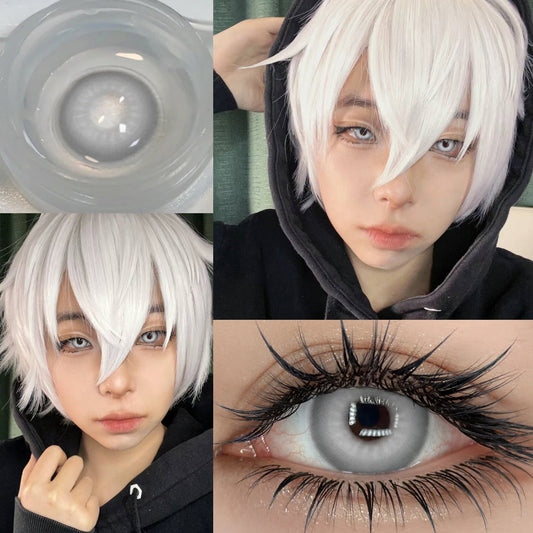 Lentes con estuche Cosplay color gris