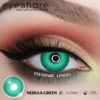 Lentes con estuche Cosplay color verde