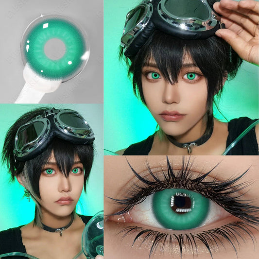 Lentes con estuche Cosplay color verde