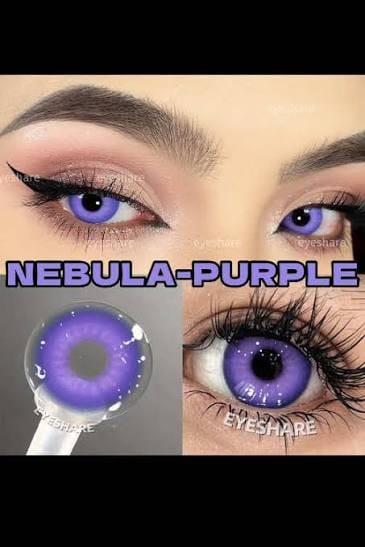 Lentes con estuche Cosplay color violeta
