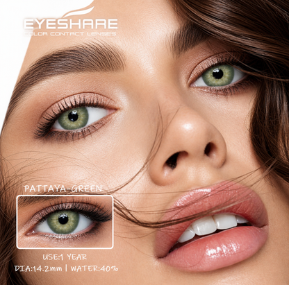 Lentes con estuche color pattaya green (verde)