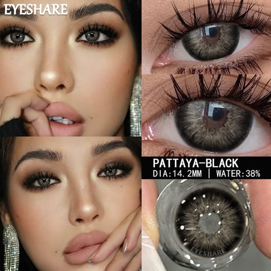 Lentes con estuche color pattaya Black (negro)