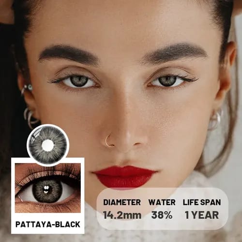 Lentes con estuche color pattaya Black (negro)