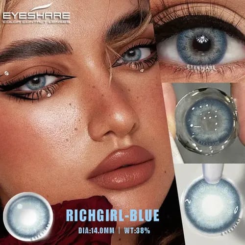 Lentes con estuche color richgirl blue (azul)
