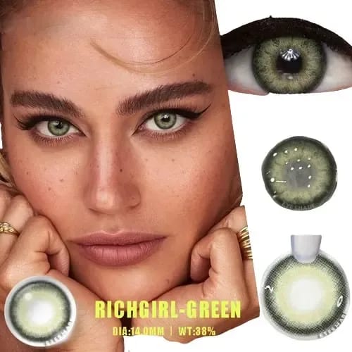 Lentes con estuche color richgirl green (verde)