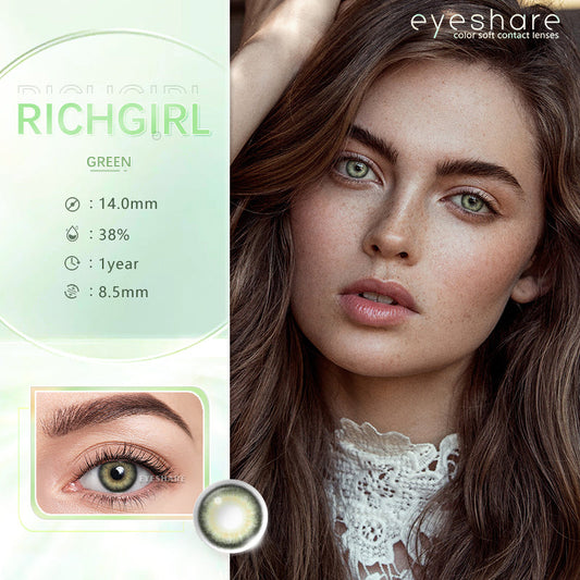 Lentes con estuche color richgirl green (verde)